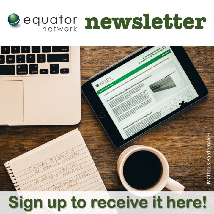 Sign up to the EQUATOR Network newsletter